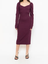 Load image into Gallery viewer, CHELSEA 28 x Burgundy Knit Bodycon Dress (M, L)