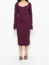 Load image into Gallery viewer, CHELSEA 28 x Burgundy Knit Bodycon Dress (M, L)