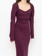 Load image into Gallery viewer, CHELSEA 28 x Burgundy Knit Bodycon Dress (M, L)