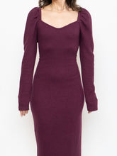 Load image into Gallery viewer, CHELSEA 28 x Burgundy Knit Bodycon Dress (M, L)