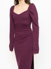 Load image into Gallery viewer, CHELSEA 28 x Burgundy Knit Bodycon Dress (M, L)