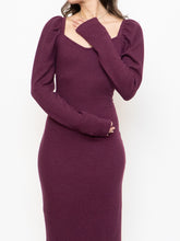 Load image into Gallery viewer, CHELSEA 28 x Burgundy Knit Bodycon Dress (M, L)