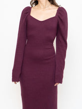 Load image into Gallery viewer, CHELSEA 28 x Burgundy Knit Bodycon Dress (M, L)
