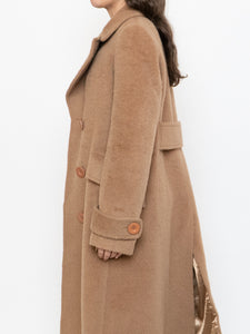 SANDRA ANGELOZZI x Camel Wool, Alpaca-Blend Jacket (XS, S)