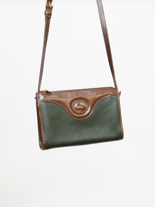 Vintage x Made in USA x DOONEY & BURKE Green, Brown Leather Purse