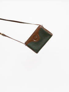 Vintage x Made in USA x DOONEY & BURKE Green, Brown Leather Purse