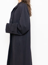 Load image into Gallery viewer, Vintage x Made in Canada. AQUASCUTUM OF LONDON Navy Wool Trench Coat (M-XL)