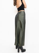 Load image into Gallery viewer, Vintage x Made in Canada x Olive Shiny Tech Skirt (XS, S)