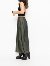 Load image into Gallery viewer, Vintage x Made in Canada x Olive Shiny Tech Skirt (XS, S)