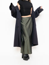 Load image into Gallery viewer, Vintage x Made in Canada x Olive Shiny Tech Skirt (XS, S)
