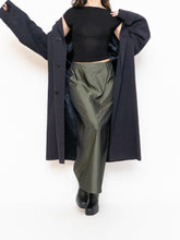 Load image into Gallery viewer, Vintage x Made in Canada x Olive Shiny Tech Skirt (XS, S)