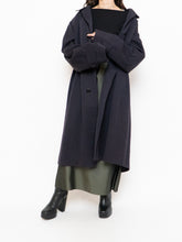 Load image into Gallery viewer, Vintage x Made in Canada. AQUASCUTUM OF LONDON Navy Wool Trench Coat (M-XL)