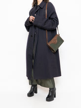 Load image into Gallery viewer, Vintage x Made in Canada. AQUASCUTUM OF LONDON Navy Wool Trench Coat (M-XL)