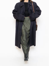 Load image into Gallery viewer, Vintage x Made in Canada. AQUASCUTUM OF LONDON Navy Wool Trench Coat (M-XL)