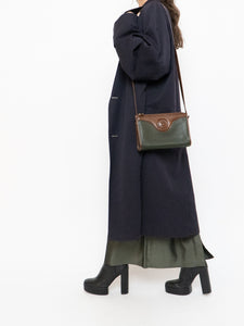 Vintage x Made in Canada. AQUASCUTUM OF LONDON Navy Wool Trench Coat (M-XL)