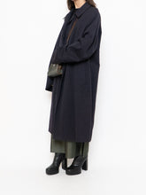 Load image into Gallery viewer, Vintage x Made in Canada. AQUASCUTUM OF LONDON Navy Wool Trench Coat (M-XL)