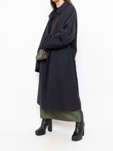 Load image into Gallery viewer, Vintage x Made in Canada. AQUASCUTUM OF LONDON Navy Wool Trench Coat (M-XL)