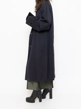 Load image into Gallery viewer, Vintage x Made in Canada. AQUASCUTUM OF LONDON Navy Wool Trench Coat (M-XL)
