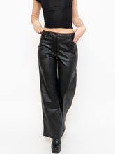 Load image into Gallery viewer, WILFRED x Black Wide-Leg Faux Leather Pants (S, M)