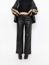 Load image into Gallery viewer, WILFRED x Black Wide-Leg Faux Leather Pants (S, M)