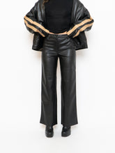 Load image into Gallery viewer, WILFRED x Black Wide-Leg Faux Leather Pants (S, M)