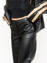Load image into Gallery viewer, WILFRED x Black Wide-Leg Faux Leather Pants (S, M)