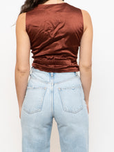 Load image into Gallery viewer, Vintage x Leopard Patterned Silk Beaded Vest (S, M)