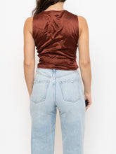 Load image into Gallery viewer, Vintage x Leopard Patterned Silk Beaded Vest (S, M)