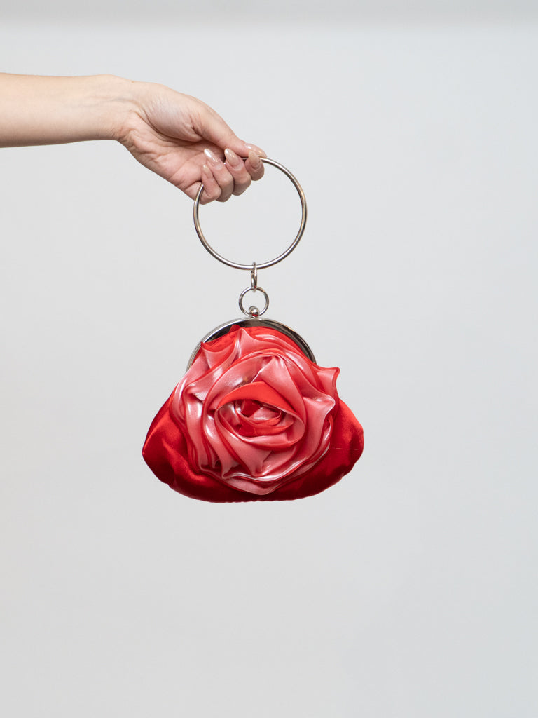 Vintage x Red Rose Clutch