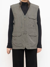 Load image into Gallery viewer, Vintage x Olive Green Lightweight Outdoor Vest (S-L)