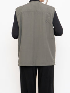 Vintage x Olive Green Lightweight Outdoor Vest (S-L)