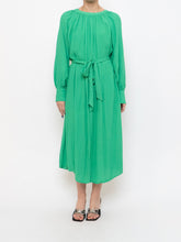 Load image into Gallery viewer, Modern x HM Green Long-Sleeve Belted Dress (XS-M)