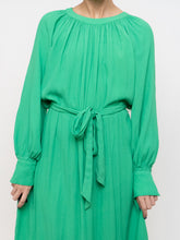 Load image into Gallery viewer, Modern x HM Green Long-Sleeve Belted Dress (XS-M)