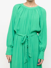 Load image into Gallery viewer, Modern x HM Green Long-Sleeve Belted Dress (XS-M)