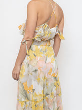 Load image into Gallery viewer, Modern x Yellow &amp; Gold Patterned Glitter Dress (M)