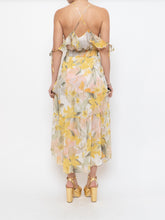 Load image into Gallery viewer, Modern x Yellow &amp; Gold Patterned Glitter Dress (M)