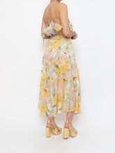 Load image into Gallery viewer, Modern x Yellow &amp; Gold Patterned Glitter Dress (M)