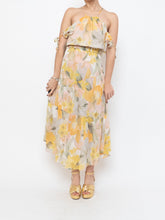 Load image into Gallery viewer, Modern x Yellow &amp; Gold Patterned Glitter Dress (M)