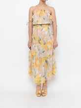 Load image into Gallery viewer, Modern x Yellow &amp; Gold Patterned Glitter Dress (M)