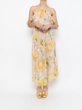 Load image into Gallery viewer, Modern x Yellow &amp; Gold Patterned Glitter Dress (M)