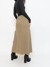 Load image into Gallery viewer, Vintage x Made in Canada x Tan Flowy Cotton Stretch Skirt (XS, S)