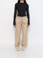 Load image into Gallery viewer, Vintage x Beige Baggy Track Pant (S, M)