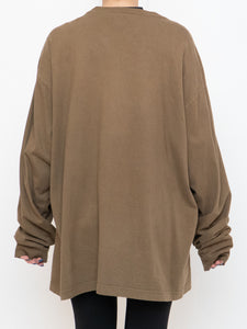 Vintage x Made in Canada x Faded Brown Long Sleeve Tee (XS-XL)