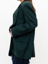 Load image into Gallery viewer, Vintage x Made in Canada x Deep Green Wool Oversized Blazer (S-L)