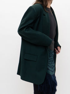 Vintage x Made in Canada x Deep Green Wool Oversized Blazer (S-L)