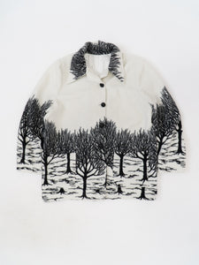 Vintage x Tree Patterned Fleece Jacket (XS-XL)