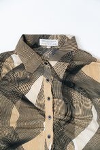 Load image into Gallery viewer, Vintage x BEECHERS BROOK Beige Abstract Patterned Buttonup (S, M)