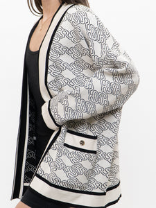 SANDRO PARIS x B&W Reversible 'S' Oversized Cardigan (XS-L)