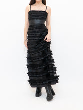 Load image into Gallery viewer, Vintage x BCBG Black Frilly Gown (M)