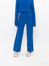 Load image into Gallery viewer, SMASH + TEES x Deadstock Cobalt Blue Fuzzy Knit Pant (XXS, XS)